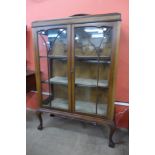 An Edward VII inlaid mahogany display cabinet