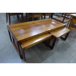 A Danish rosewood nest of tables *Accompanied with CITES A10 certificate, no. 614341/01