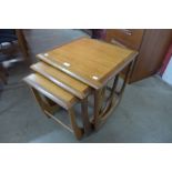 A G-Plan Astro teak nest of tables