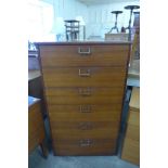 An afromosia chest of drawers