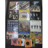 The Beatles, twelve LP records and seven 7" singles