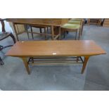 A teak coffee table