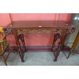 A Chinese hardwood altar table