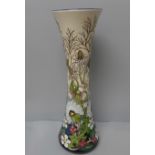 A Moorcroft Time Flies tall vase, designed by Rachel Bishop, 2 of 50, 40cm