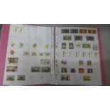 An album of stamps, Channel Islands and Manx stamps, NM & VFU, containing Guernsey, Alderney, Isle