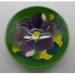 A Moorcroft Clematis pin dish