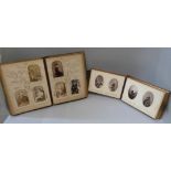 An album of carte de visite and cabinet cards and one other album of carte de visite