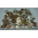 A collection of Victorian and later British coins and tokens