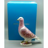 A Royal Crown Derby paperweight, War Pigeon, ?For Gallantry We Also Serve?, commissioned in