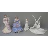 Two Wedgwood limited edition figures of ladies, The Turn of the Century Ball and The Imperial