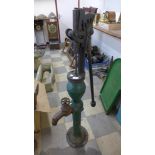 A Victorian style cast iron water pump