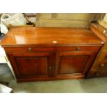 A mahogany sideboard