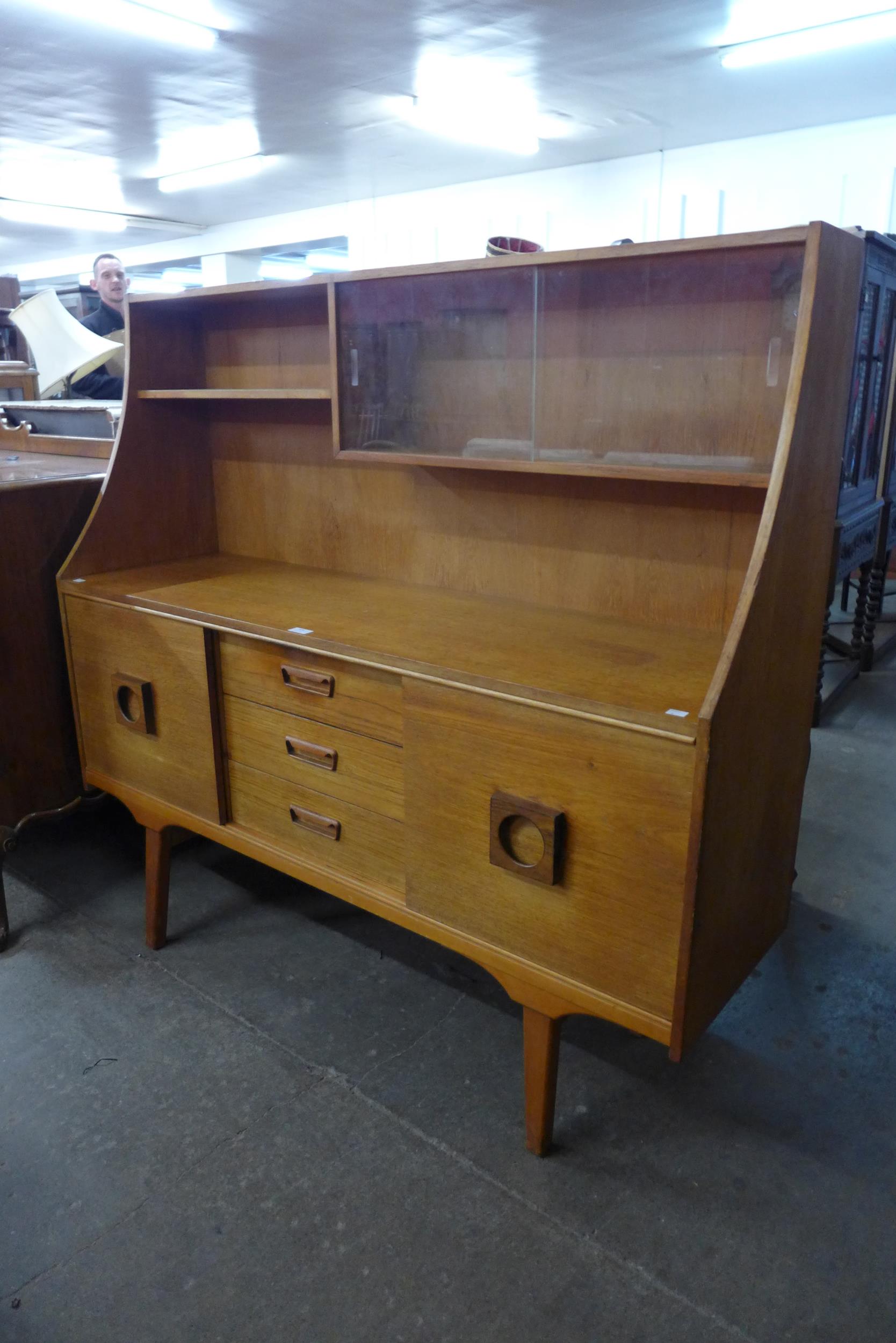 A teak highboard - Image 2 of 3