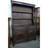 A George III style oak dresser