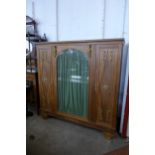 A French Empire style mahogany and gilt metal mounted bibliotheque bookcase