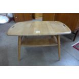 An Ercol Blonde elm and beech 457 model butlers tray coffee table