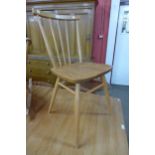 An Ercol Blonde elm and beech 391 model chair