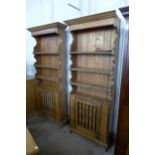A pair of French pine dressers