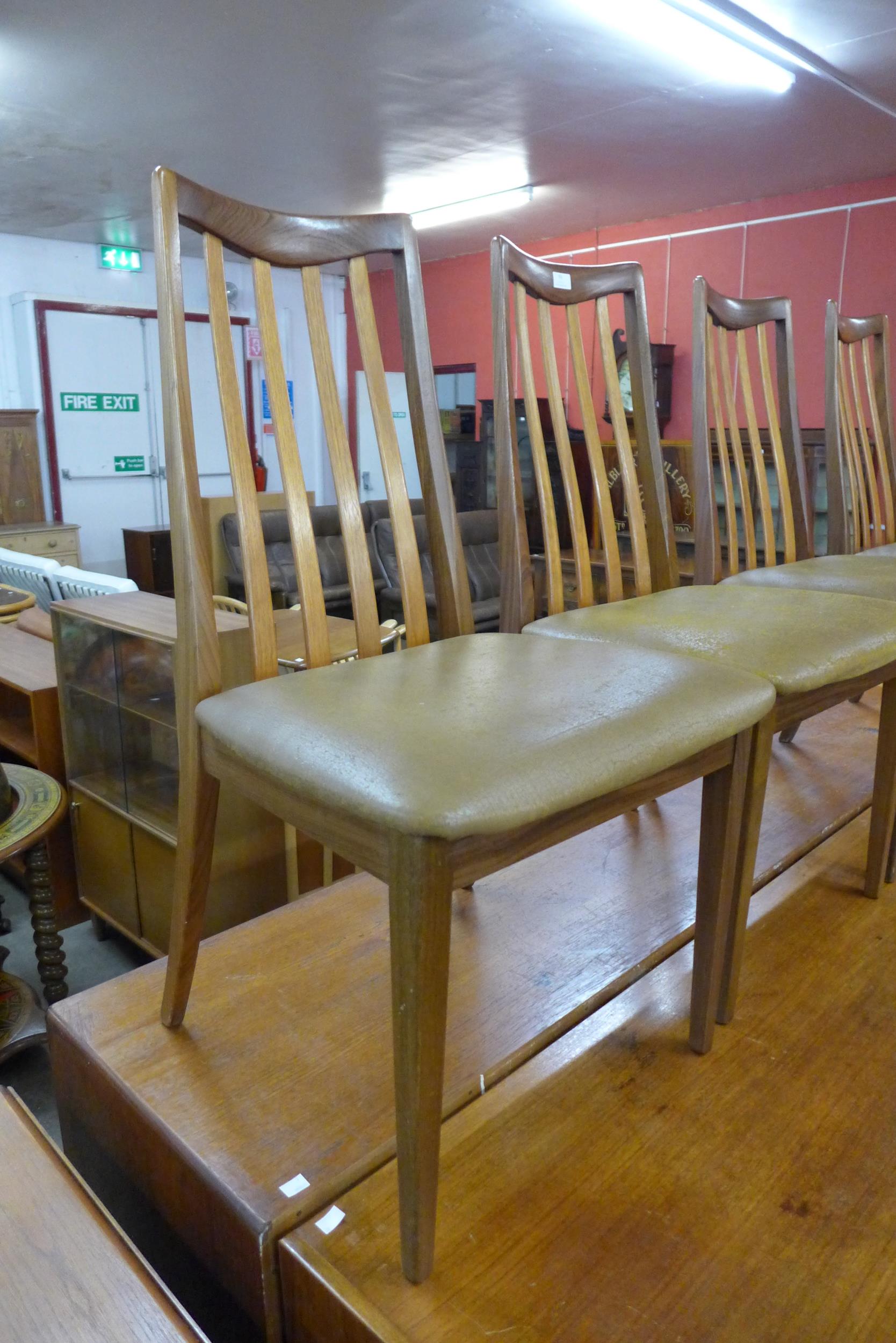 A set of four G-Plan Fresco teak dining chairs - Image 2 of 2