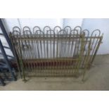 Three wrought iron gates