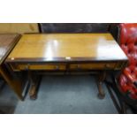 A George IV mahogany and maple sofa table