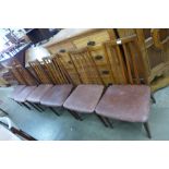 A set of six G-Plan Fresco teak dining chairs