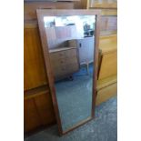 A Danish teak framed mirror