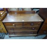 A Victorian mahogany chest of drawers