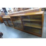 Two teak bookcases