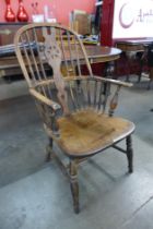 An elm and beech Windsor chair