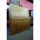 A teak bureau