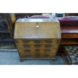 A George III oak bureau