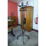 An early 20th Century beech bentwood coatstand