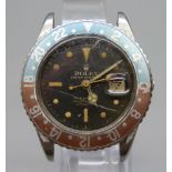 A 1950s Rolex Oyster-Perpetual GMT Master wristwatch, reference 6542, cal. 1030, DN680552, (crown