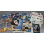 Over 115 Apollo, NASA, Space Shuttle and Satellite first day covers, 1966-1985 and space related