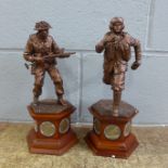 A Danbury Mint The Battle of Britain figure, with certificate and The Liberator figure, with