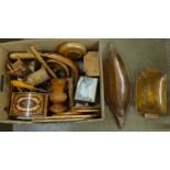 Bowls, dishes, mallet and other wooden items **PLEASE NOTE THIS LOT IS NOT ELIGIBLE FOR POSTING