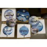 Coalport and Bradford Exchange RAF and aircraft themed collectors plates **PLEASE NOTE THIS LOT IS