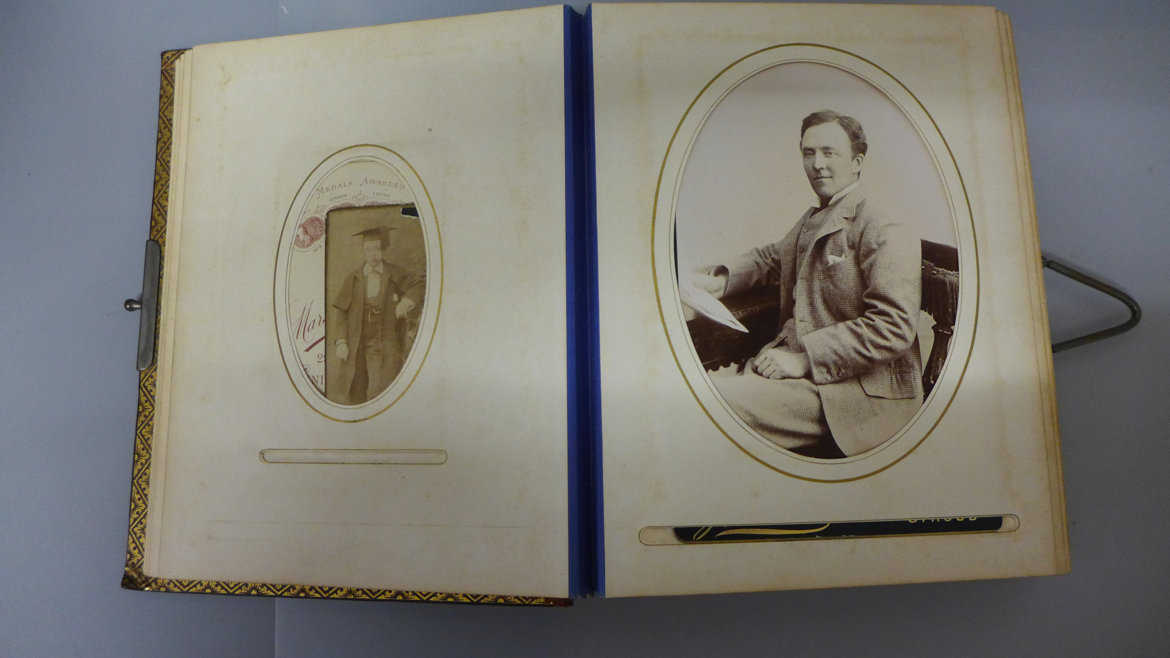 An album of thirty-six carte de visite and cabinet cards - Image 3 of 4