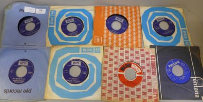 Thirty 1960's and early 1970's 7" singles including rock n roll