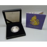A Royal Mint The Royal Tudor Beasts The Lion of England 2022 UK 1oz. silver proof coin, cased