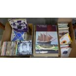 Four boxes of LP records, 78's and 1960's - 1980's 7" singles **PLEASE NOTE THIS LOT IS NOT ELIGIBLE