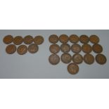 A collection of George VI New Zealand half pennies, 2x 1941, '44, '45, '46, '51 and '52, and King