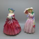 Two Royal Doulton figures, Genevieve, HN1962 (circa 1941-75) and Miss Demise, HN1402, (circa 1930-