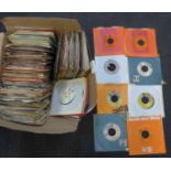 A box of approximately 200 1960's and 1970's 7" singles