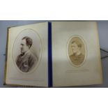 An album of thirty-six carte de visite and cabinet cards