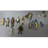 A collection of vintage Star Wars figures