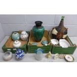 Three boxes of mixed china and glassware **PLEASE NOTE THIS LOT IS NOT ELIGIBLE FOR POSTING AND