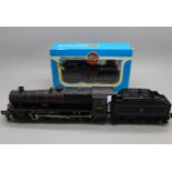An Airfix 00 gauge locomotive and a Mainline locomotive and tender