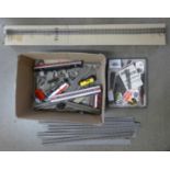 A collection of model rail track, various gauges **PLEASE NOTE THIS LOT IS NOT ELIGIBLE FOR